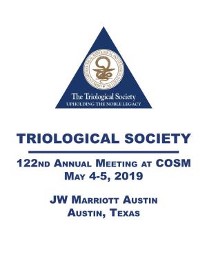122Nd Annual Meeting at Cosm May 4-5, 2019