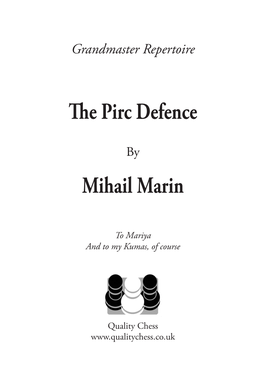 The Pirc Defence Mihail Marin