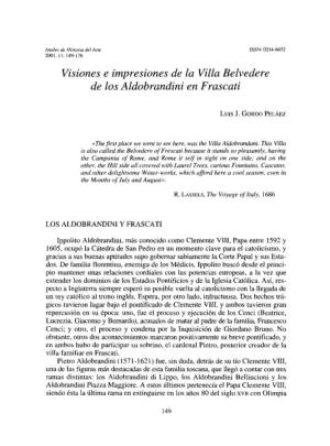 Visiones E Impresiones De La Villa Belvedere De Los Aldobrandini En Frascati
