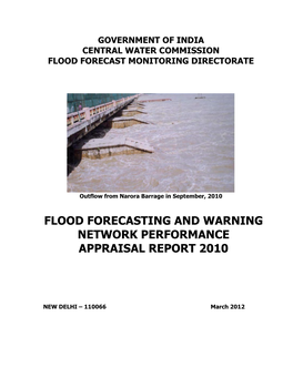 Flood Forecasting and Warning Network Performance Appraisal Report 2010