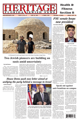 FSU Senate Keeps New President Two Jewish Pioneers Are Building An