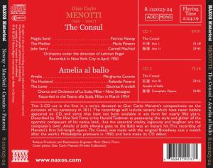 MENOTTI the Consul Amelia Al Ballo