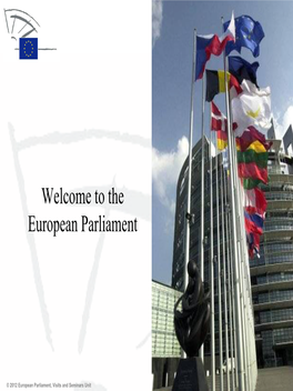Welcome to the European Parliament