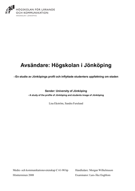 Högskolan I Jönköping