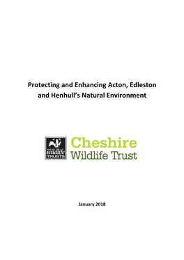 Protecting and Enhancing Acton, Edleston and Henhull's Natural