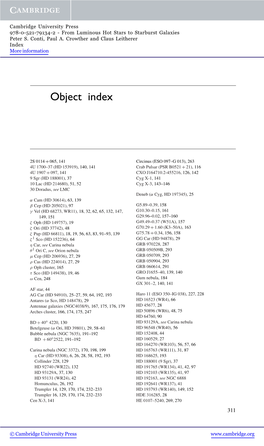 Object Index