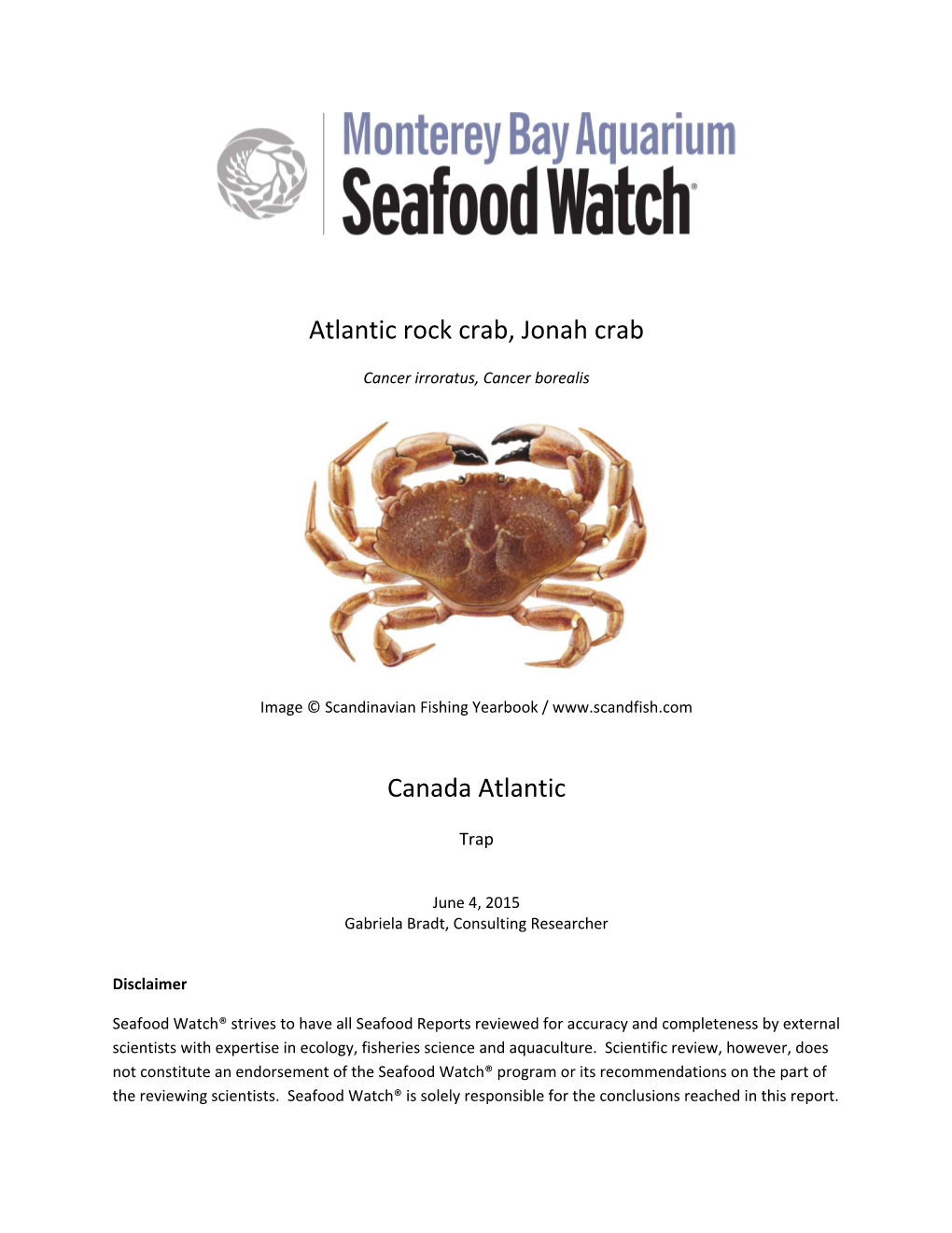 Atlantic Rock Crab, Jonah Crab Canada Atlantic