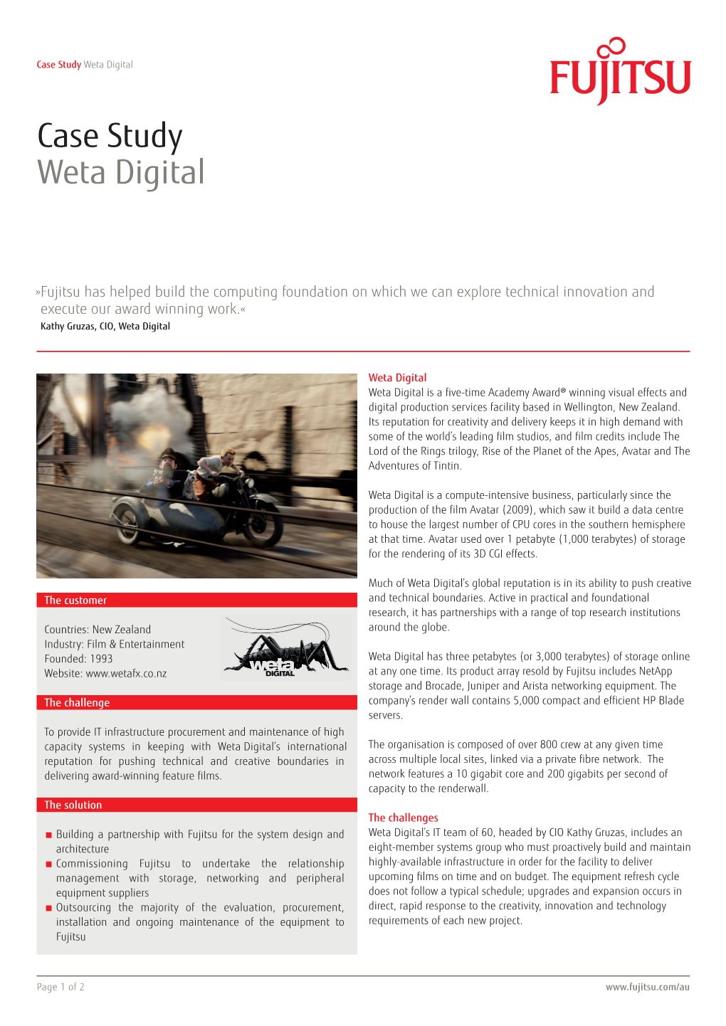 Case Study Weta Digital