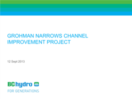 Grohman Narrows Channel Improvement Project