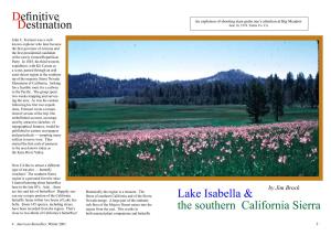 Definitive Destination Lake Isabella & the Southern California Sierra