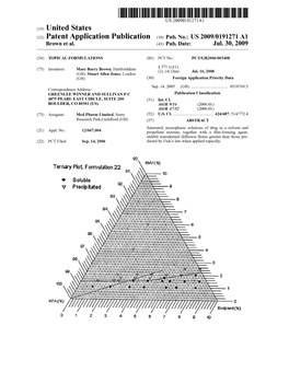 (12) Patent Application Publication (10) Pub. No.: US 2009/0191271 A1 Brown Et Al