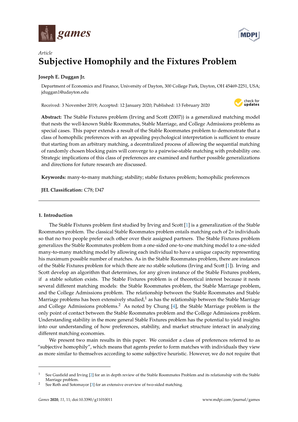 Subjective Homophily and the Fixtures Problem