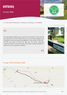 Enjoy K and a Canal Destinations Kintbury Walk