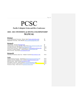 2020-21 PCSC Manual