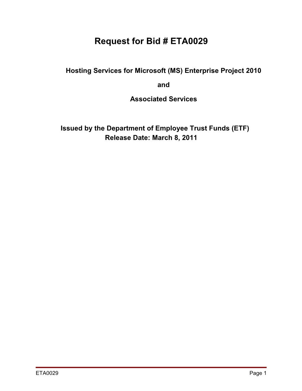 Hosting Services for Microsoft (MS) Enterprise Project 2010