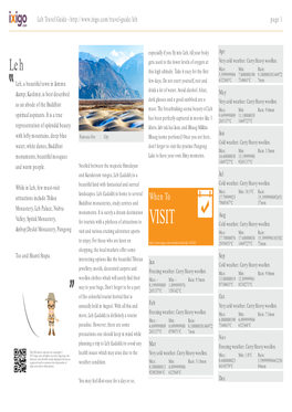 Leh Travel Guide - Page 1