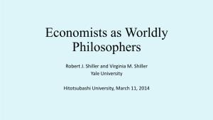 Economists As Worldly Philosophers