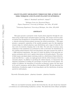 Arxiv:Astro-Ph/0505234V1 11 May 2005 Eouini U Nesadn Fpaeaysses the Systems