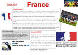 Euro 2016- Week 1 France