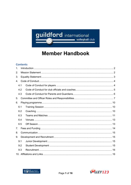 Member Handbook