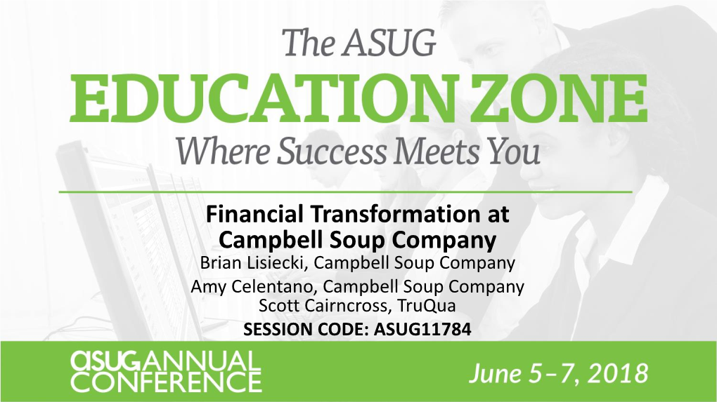 Financial Transformation at Campbell Soup Company