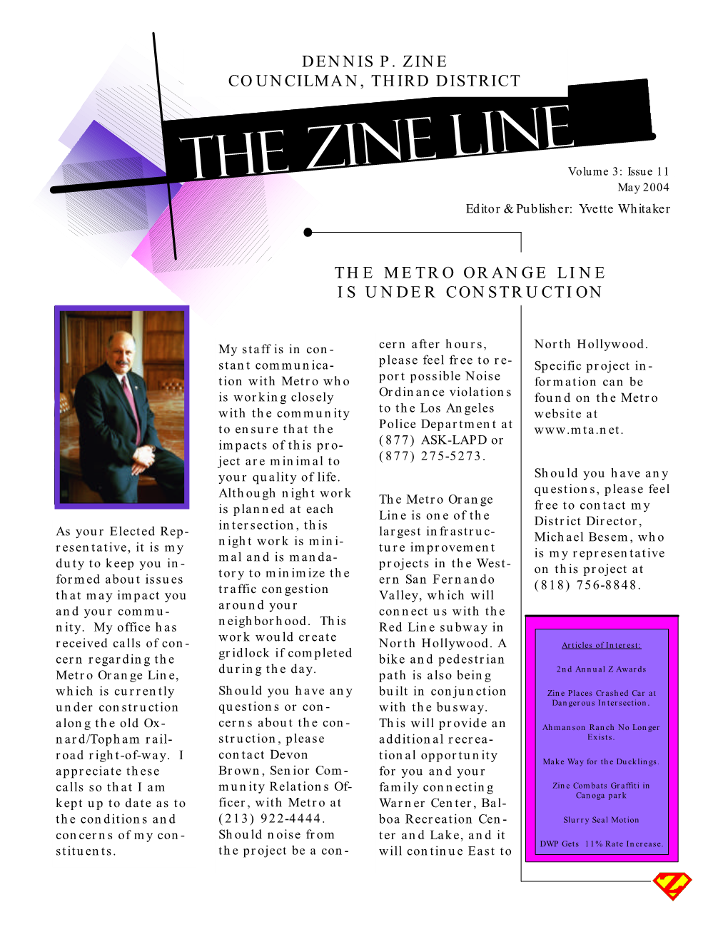 May 2004 Zine Line