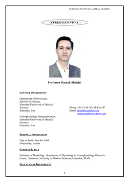 Curriculum Vitae (CV)