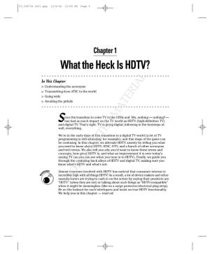 What the Heck Is HDTV?