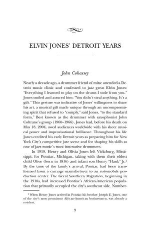 Elvin Jones' Detroit Years