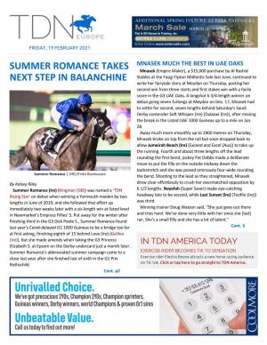 Tdn Europe • Page 2 of 11 • Thetdn.Com Friday • 19 February 2021
