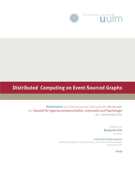 Distributed Computing on Event-Sourced Graphs