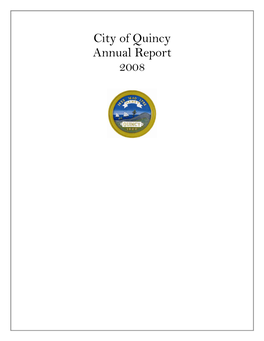 City of Quincy Annual Report 2008