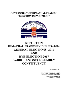 Report of General Elections to Vidhan Sabha