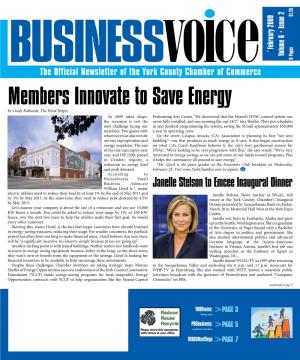 Members Innovate to Save Energy