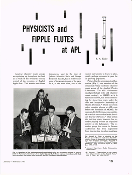 Physicists and Fipple Flutes At