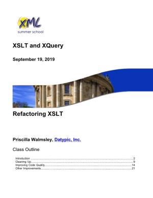 Refactoring XSLT