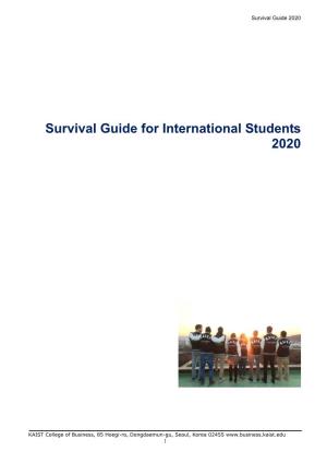 Survival Guide for International Students 2020