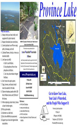 Pine River Pond Fact Sheet V2.Pub