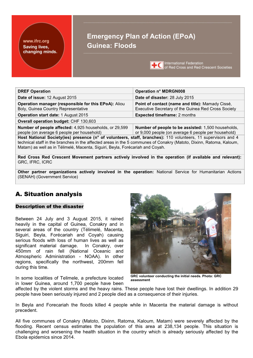 Guinea: Floods