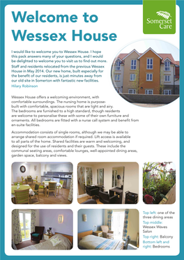 Welcome to Wessex House