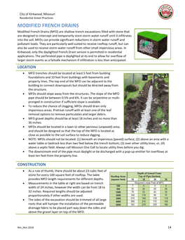 Modified French Drains