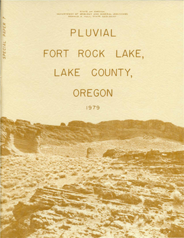 DOGAMI Special Paper 7, Pluvial Fort Rock Lake, Lake County, Oregon