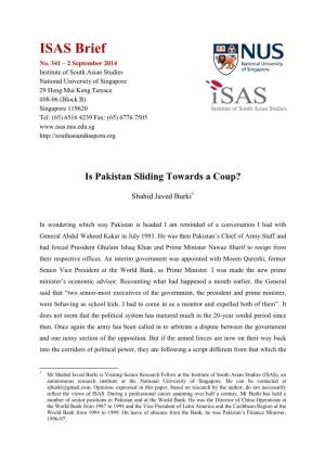 Is Pakistan Sliding Towards a Coup?