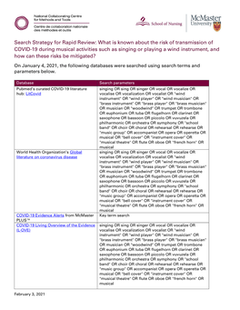 What Is Known About the Risk of Transmission of COVID-19 During