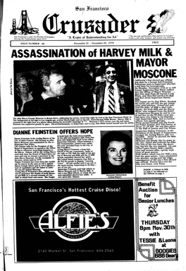 ASSASSINATION of HARVEY MILK & MAYOR MOSCONE