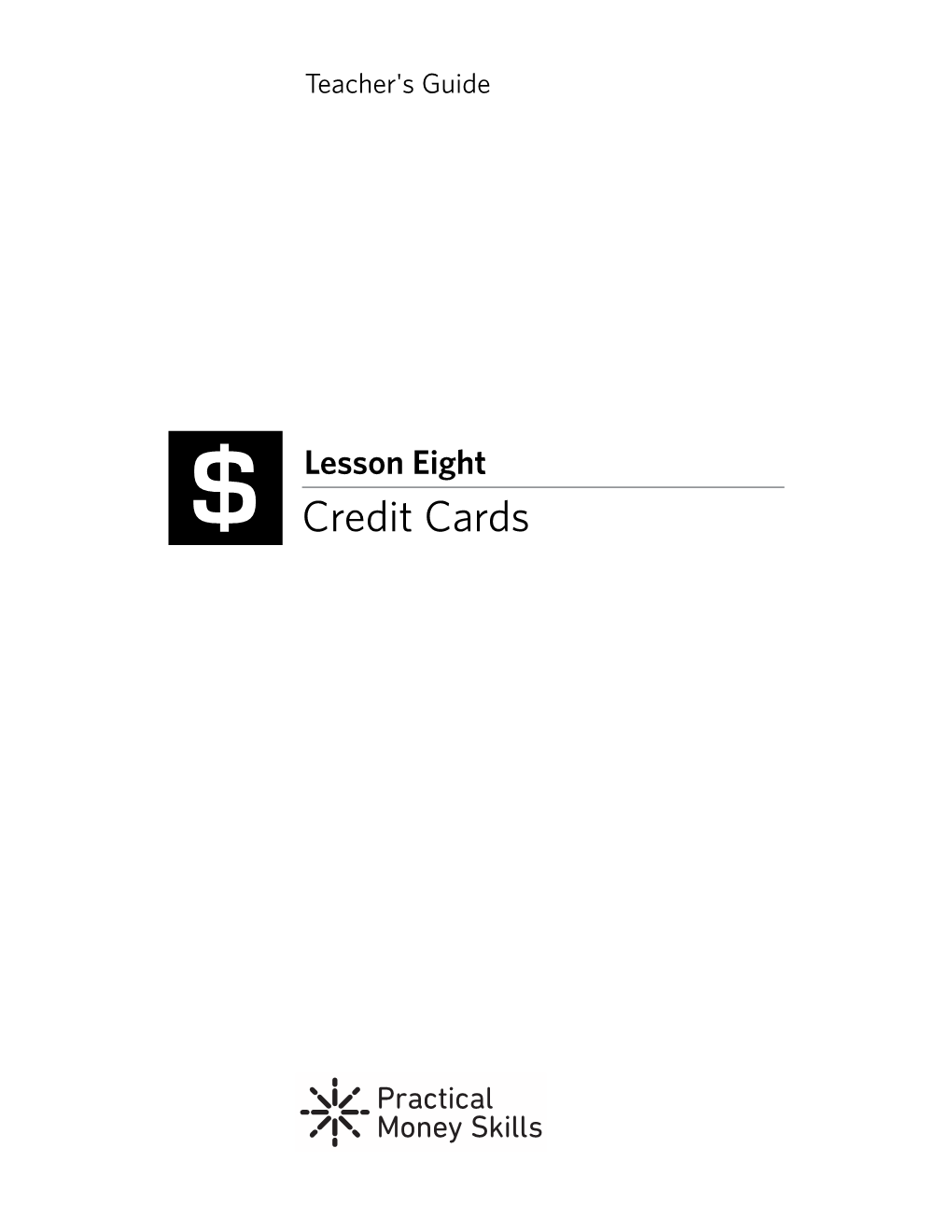 Lesson Eight Credit Cards