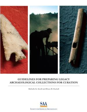 SAA Guidelines for Preparing Legacy Archaeology Collections