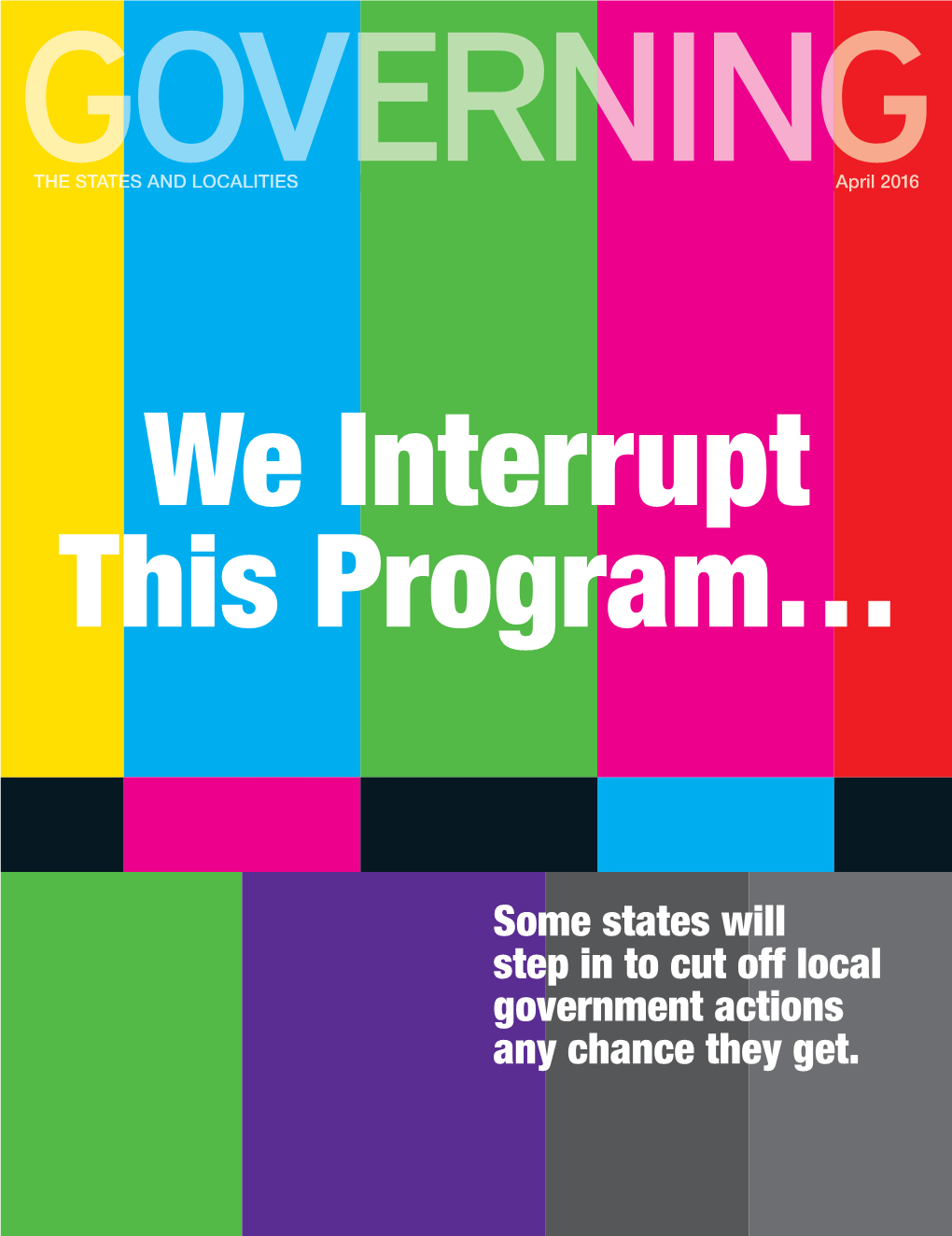 GOVERNING Magazine April 2016