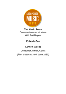 The Music Room Conversations About Music with Zoë Beyers Episode