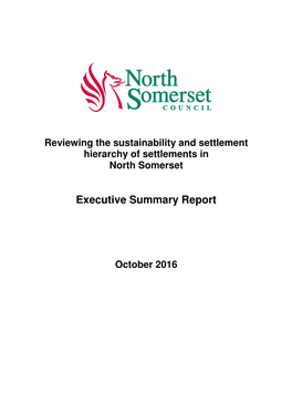 Reviewing the Sustainability of Settlements Executive Summary